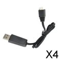 thumbnail image 1 of Paquete de 2-4 cables de carga de batería RC Drone 7,4 V, cable de carga, cable USB 4 piezas, 1 of 8