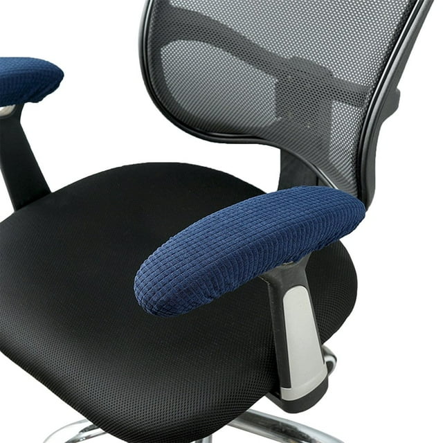 Office Chair Arm Covers Polyester Fiber Reliable Material 9-15in Easy Cleaning