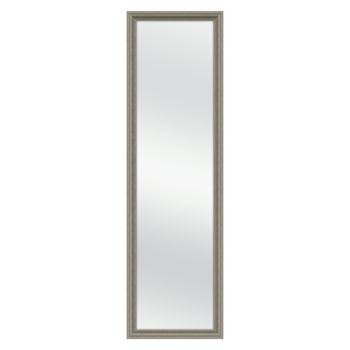 Mainstays Over-The-Door Mirror With Hardware, 14.25X50.25 IN, Rustic Grey