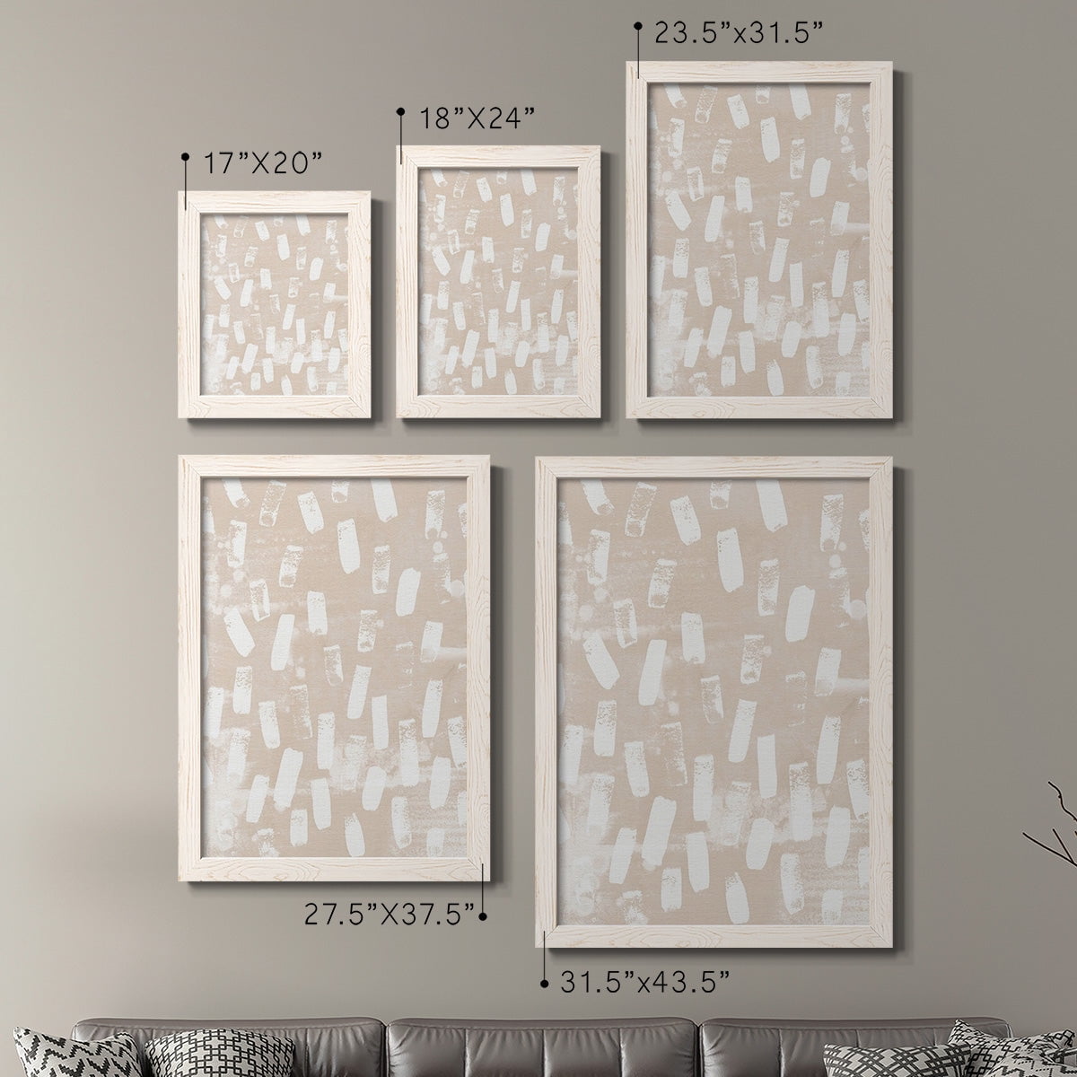 Earth Etching I - Premium Framed Canvas 2 Piece Set - Ready to Hang