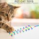 thumbnail image 5 of Juguete para gatos retráctil Spring Catnip Funny Teaser Interactive Stick (Rainbow) Likrtyny Para estrenar, 5 of 9