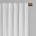 thumbnail image 2 of Eclipse Absolute Zero Nora Solid Absolute Zero Blackout 50 x 95 Curtain Panel in White, 2 of 2