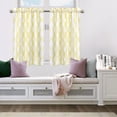 thumbnail image 7 of Tzou Short Tier Curtains Set of 2 Farmhouse Geometric Print Rod Pocket Kitchen Curtains Window Treatment for Bedroom Living Room, 7 of 7