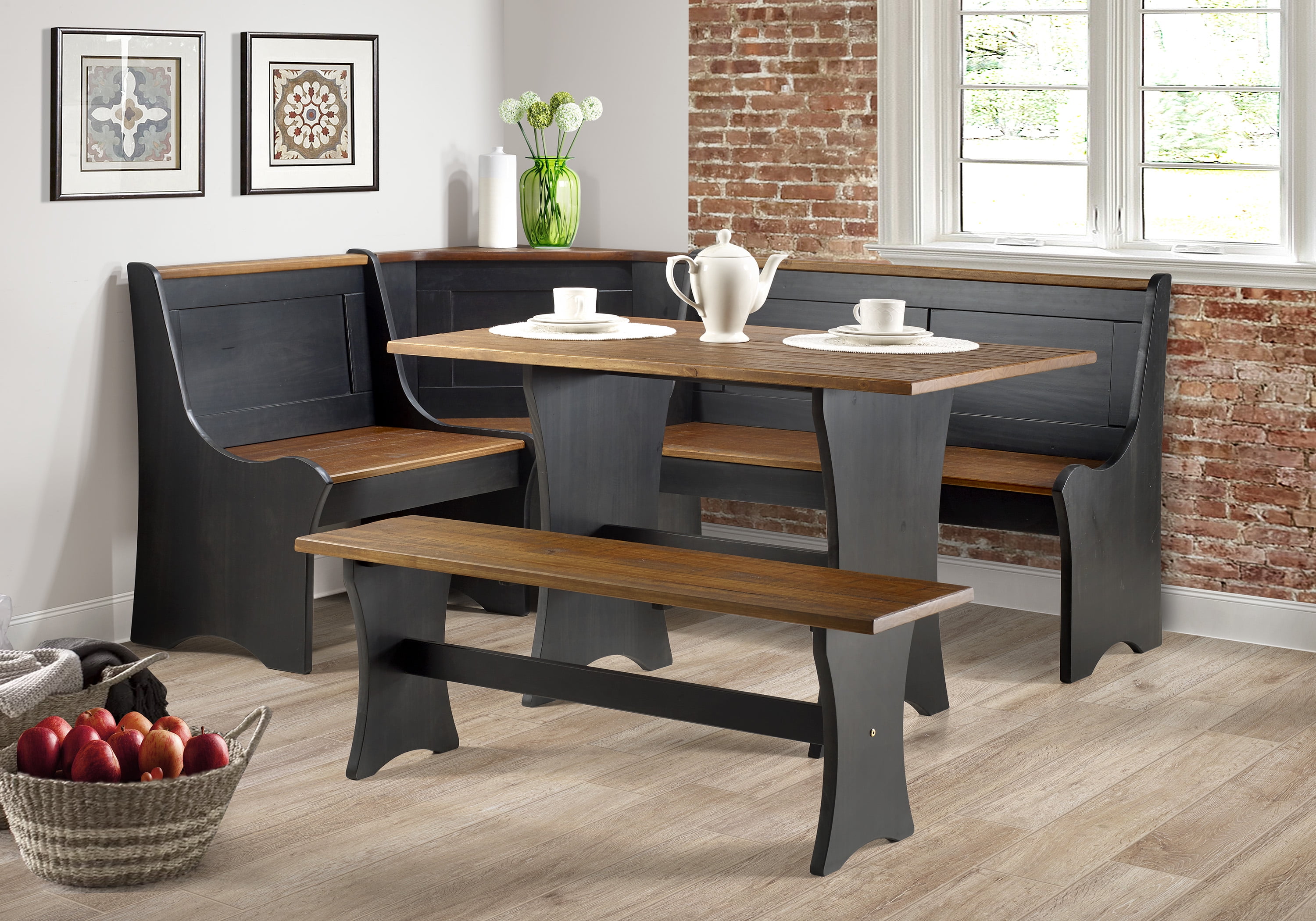 Kitchen Dining Corner Seating Bench Table With Storage : Bench Table ...