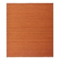 thumbnail image 4 of Rugsotic Carpets Eco-Friendly Woven Hand Woven Kilim Flat Weave Dark Orange Solid Area Rug, 10'x10' Square, Antimicrobial, 4 of 5