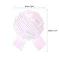 thumbnail image 2 of Uxcell Metallic Large Big Pull Bow Gift Wrapping Bows Ribbon for Wedding Car Presents Christmas Colorful White 24 inch, 2 of 7