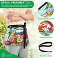 thumbnail image 4 of Yayeee Waist Apron with Pockets for Cooking Waterproof Half Server Aprons, Blue Floral Tomatoes, 4 of 7