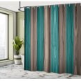 thumbnail image 4 of Ambesonne Rustic Shower Curtain, Vertical Cottagecore Artwork, 69"Wx84"L, Cocoa Teal, 4 of 4