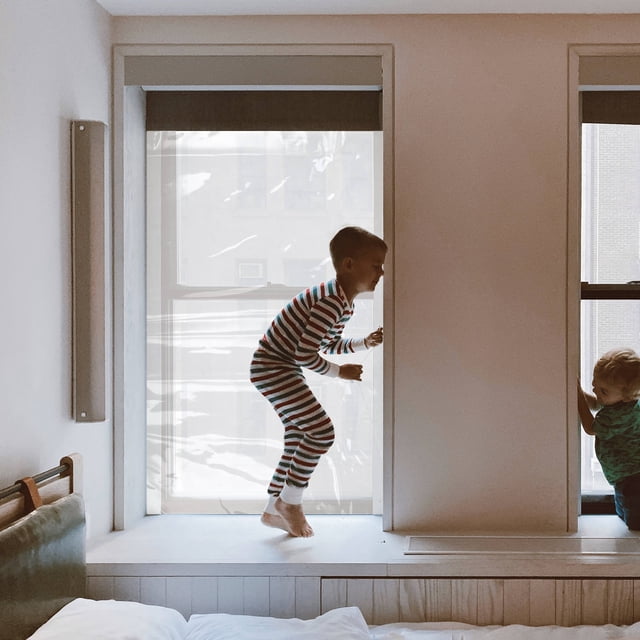 BEADCEST Película Transparente Para Ventana Con Protección Contra Viento Y Fácil De Retirar
