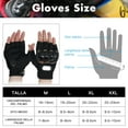 thumbnail image 5 of ENFOURCLASS Touchscreen Steel Knuckle Half Finger Motorcycle Gloves for Men Women, BMX ATV MTB Road Racing Powersports, 5 of 13