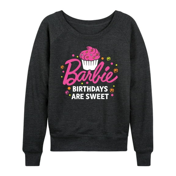 Barbie - Birthdays Are Sweet - Women's Lightweight French Terry Long Sleeve Shirt