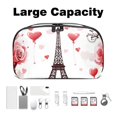 thumbnail image 3 of Valentine's Day USB Organizer Waterproof Oxford Cloth Hard Drive Case Small Travel Cable Box Organizer 5.9x9.44x3.14 in, 3 of 6