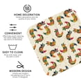 thumbnail image 4 of Pofeuu Boho Chicken Print Leather Coasters Set of 6, Round Cups Mugs Mat Pad for Home Kitchen Heat Resistant Drink Coasters,Square, 4 of 7