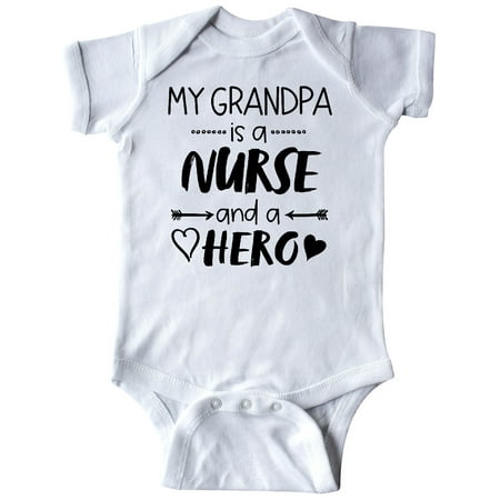 

Inktastic My Grandpa is a Nurse and a Hero Gift Baby Boy or Baby Girl Bodysuit