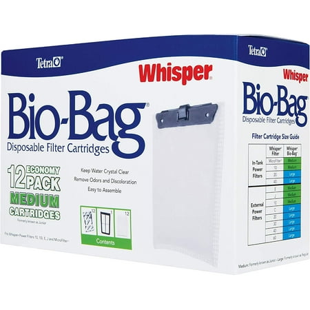 UPC: 0046798261605 | Tetra Whisper Bio-Bag Cartridge Medium 12-Pack