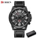 thumbnail image 1 of Relojes CURREN para hombre, marca de lujo, reloj de pulsera deportivo resistente al agua, cronógrafo, cuarzo, militar, cuero genuino, reloj Masculino Tan Jianjun unisex, 1 of 2