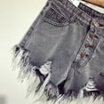 thumbnail image 6 of female fashion casual summer cool women denim booty Shorts high waists fur-lined leg-openings Big size sexy short Jeans, 6 of 6