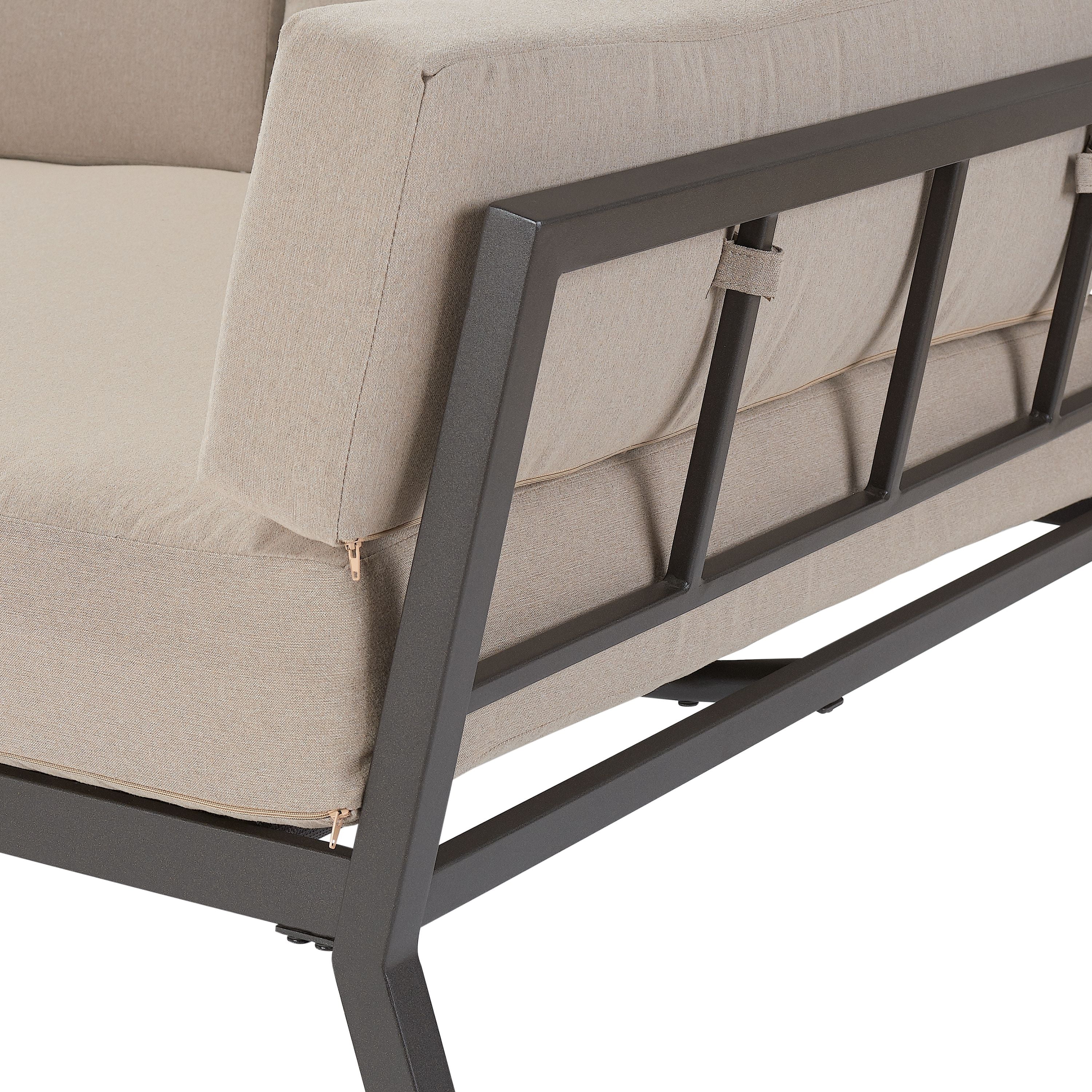 Mainstays Peoria Outdoor Oversized Cushioned Metal Daybed
