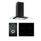 thumbnail image 1 of Combo Parrilla de inducción para cocina con Campana de pared negra 90 cm y Parrilla de gas 2 quemadores, 1 of 18