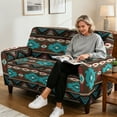 thumbnail image 6 of Xixirimido Recliner Cover with Pockets Reclining Slipcover for 2 Seat 6-Pieces Recliner Chair Cover for Recliner Furniture Protector for Kid Pet, Aztec Tribe Geometric, 6 of 8