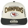 thumbnail image 2 of Men's New Era  Cream/Black Kansas City Chiefs Super Bowl LVIII Champions Locker Room Low Profile 9FIFTY Adjustable Hat, 2 of 6