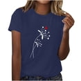 thumbnail image 1 of yievot Chemises pour Femmes Mode Manches Courtes Col Rond Impression de la Saint-Valentin Chandail Décontracté T-Shirt Hauts Chemise, 1 of 5
