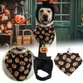 thumbnail image 4 of TIELUTT Halloween Pet Dog Bandana Set with Pumpkin Design Pet Clothes for Small Dogs Female Pet Clothes for Large Dogs Girl Pet Clothes Rack Small Pet Clothes for Large Dogs Pet Clothes for Medium Dog, 4 of 6