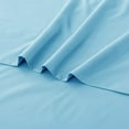 thumbnail image 4 of 700 Thread Count 3 Piece Flat Sheet ( 1 Flat Sheet + 2- Pillow cover ) 100% Egyptian Cotton Color Light Blue Solid Size Queen, 4 of 4