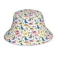thumbnail image 1 of Balery Cute Dinosaur Sombreros para el sol para hombre y mujer, sombrero de pescador con UPF 50+, 1 of 6