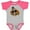 Heather and Hot Pink, variant on Inktastic Thanksgiving Turkey Funny Boys or Girls Baby Bodysuit