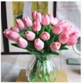 thumbnail image 1 of Tulipanes artificiales de PU Real Touch, 10 Uds., arreglo de flores falsas, ramo para decoración de hogar, oficina, boda (rosa) BANYUO  Electrónica, 1 of 4