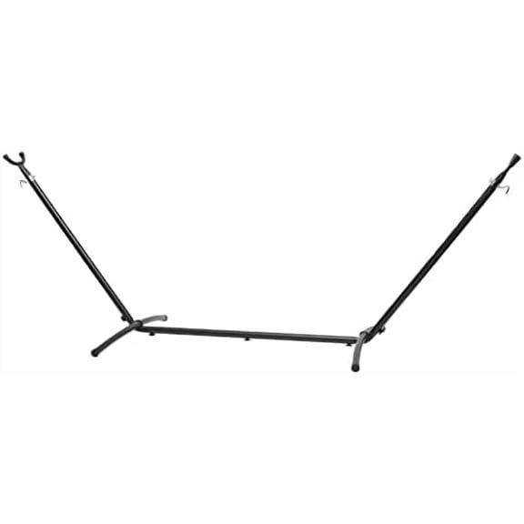 Basics 2 Person Heavy Duty Hammock Stand for Outside, Includes Portable Carrying Case, 9 foot, Black