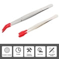 thumbnail image 5 of LOLIPPYY 4Pcs Chef Tweezers Elbow Shape Precision Crafting For Professionals 7 5X0 35X0 08In, 5 of 8