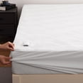 thumbnail image 3 of Heated Mattress Pad Full Size 54x75 inches Electric Mattress Pad Topper, 18" Deep Pocket Bed Warmer Heating Mattress Pad, White, 3 of 5