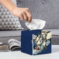 thumbnail image 6 of Tissue Disco party Astronaut Dancing Box Cover Holder, Square by Xecao - Leather Decorative Organizer for Tabletop, Bathroom, Car, Office, 6 of 8