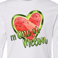 thumbnail image 4 of Inktastic I'm One in a Melon Watermelon Heart Long Sleeve Youth T-Shirt, 4 of 5