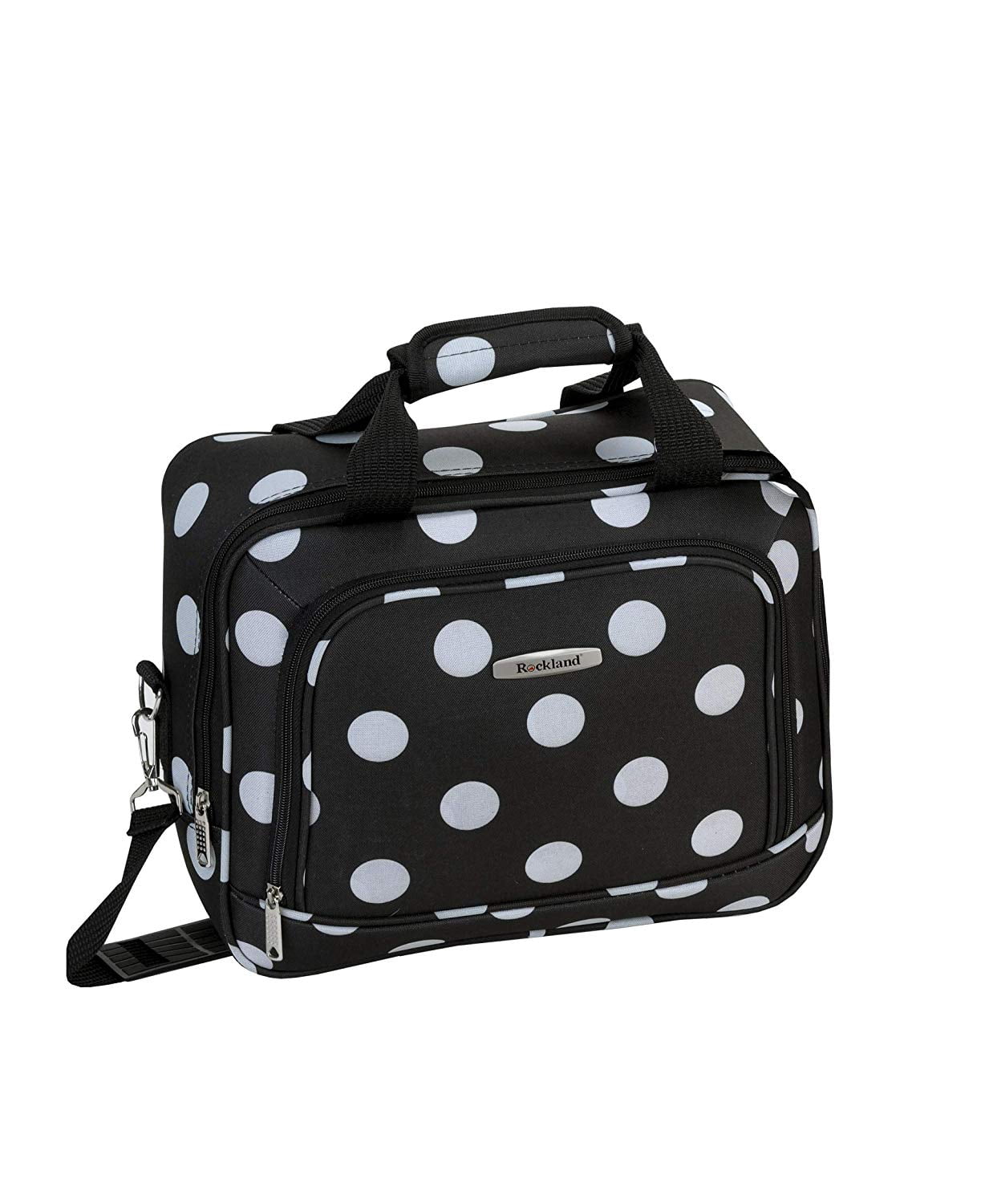 Rockland Expandable Soft Side 4 pc Luggage Set, Black Dot