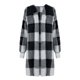 thumbnail image 4 of Chaqueta y abrigo informal de manga larga sin capucha para mujer, de invierno, de polar de doble cara, a cuadros, de manga larga, tipo cárdigan, abrigo, blusa de poliéster, 4 of 5