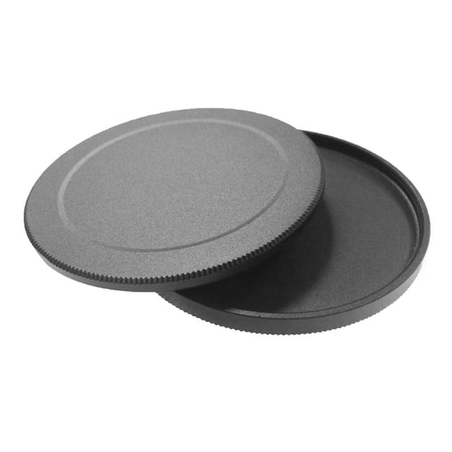 relayinert 2x Metal Round Screw in Lens Filter Case Protector Stack Metal 77mm Caps Black 55mm