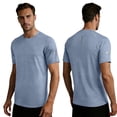 thumbnail image 2 of Men's Moisture Wicking Breathable Active Performance Tech T-Shirts Workout Shirt with Short Sleeve Size 3XL Blue, 2 of 9