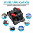 thumbnail image 5 of Waterproof Circuit Breaker, with Manual Reset, 12V-48V DC, 60A, for Car Marine Trolling Motor Boat Power Protection., 5 of 5