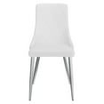 thumbnail image 2 of Chaise moderne de mi-siècle, jeu de 2, blanc, 2 of 7
