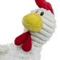 thumbnail image 5 of TrustyPup Tall Toes Plush Squeaky Chicken Dog Toy with Chew Guard Technology, White, Large, 5 of 7