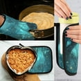 thumbnail image 5 of Yayeee Oven Mitts and Pot Holder Set of 4 Heat Resistant Kitchen Gloves Baking Hot Pad, Magical Forest, 5 of 5