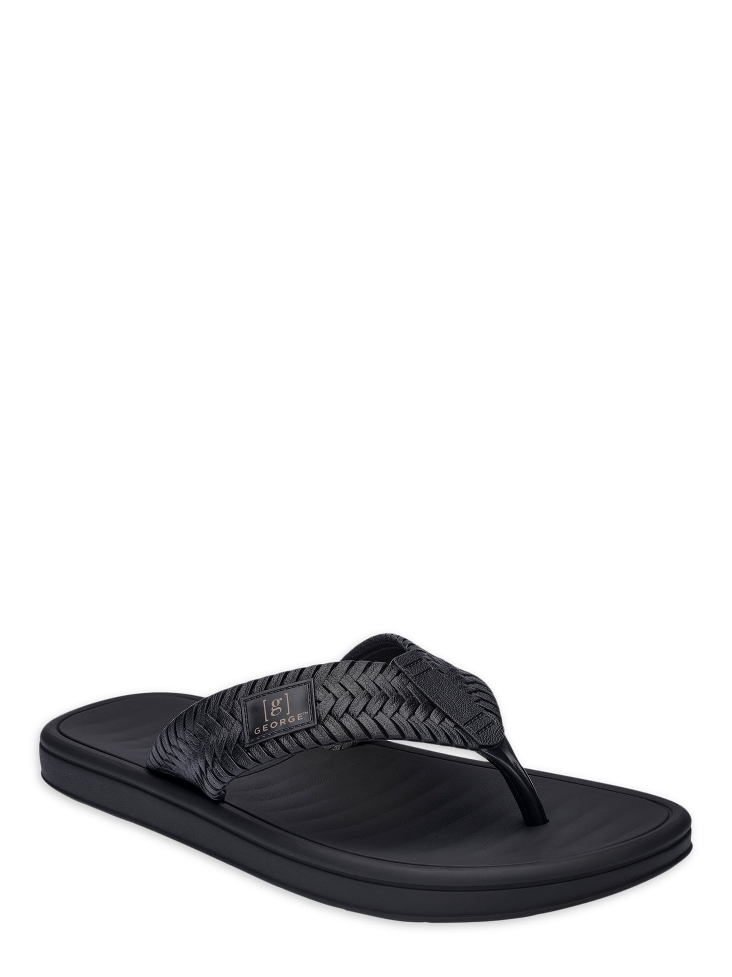 George Men's Casual Basket Weave Sandals
