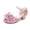 Pink, variant on Viluyesy Girls Summer Pearl Bow Sandals - Kids High Heels Princess Dress Shoes Crystal Wedding Party Pageant Sparkly Mid-Large Size 4-12Y Blue Size 3 M