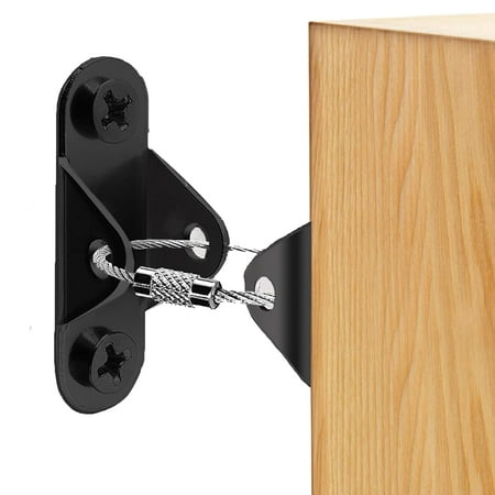 Furniture Straps, (6 Pack) Furniture Anchors for Baby Proofing, 400 LB Anti Tip Endurance Metal Furniture Anchor Kits, Earthquake Cabinet Locks Wall Straps