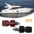 thumbnail image 6 of 2Pcs 3/8\" Copper Battery Post Connector Remote Battery Post Terminal Block Kit M6, 6 of 10