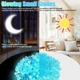 thumbnail image 4 of SkyAuks Glow in The Dark Garden Pebbles, Glowing Rocks for Indoor Outdoor Decor, Fish Tank, Yard, Driveway (Blue), 4 of 8