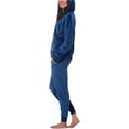 thumbnail image 2 of Felina 2 Piece Velour Hoodie Jacket Joggers Pants Lounge Set XS Size Blue, 2 of 5